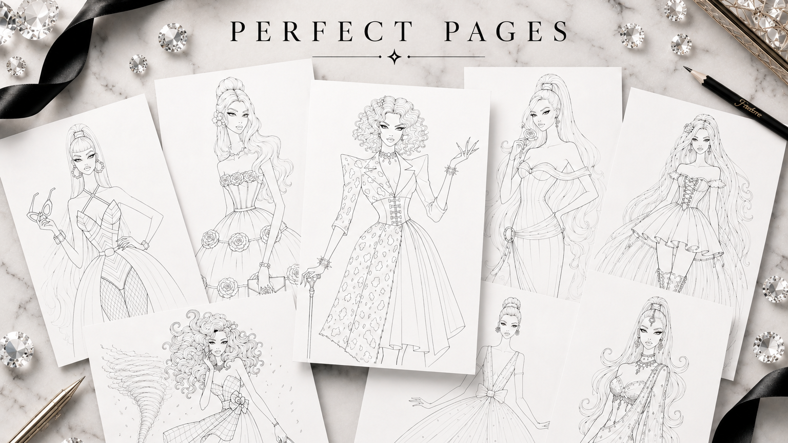 Perfect Pages Digital Coloring Pages