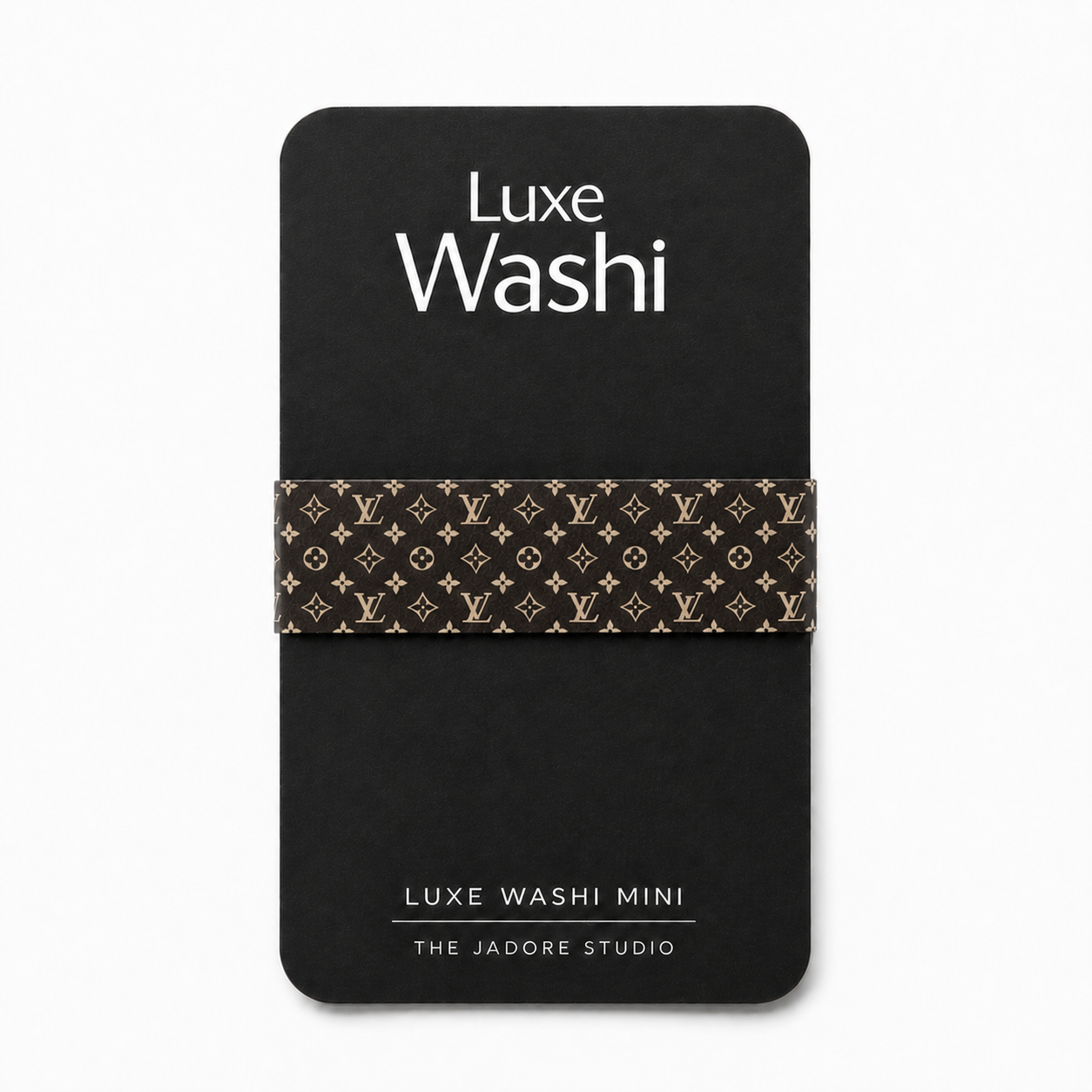 Luxe Washi Mini — Brown Monogram