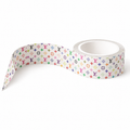 Luxe Washi Tape — White Multicolor Monogram