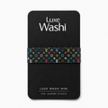 Luxe Washi Mini — Black Multicolor Monogram