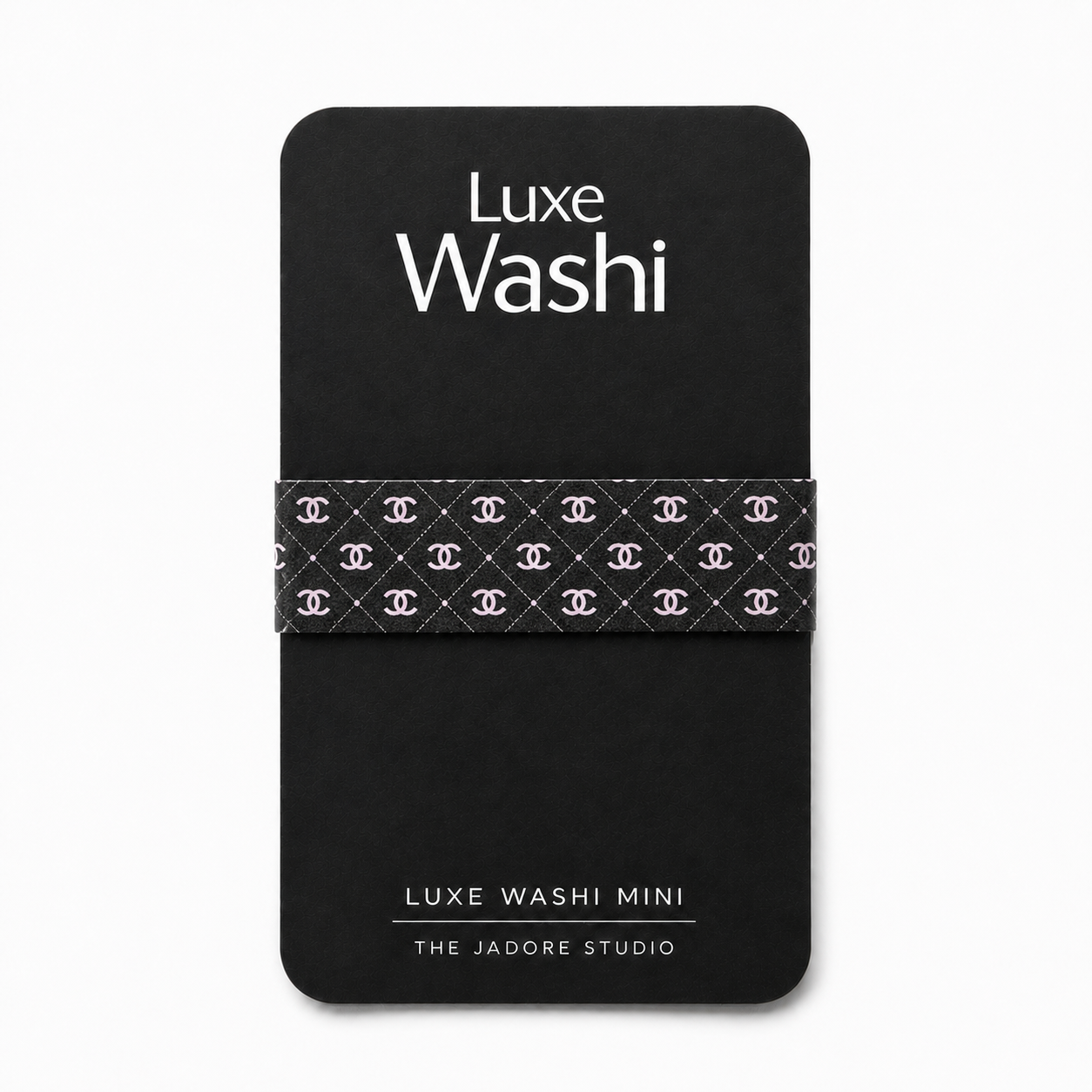 Luxe Washi Mini — Quilted Pink & Black