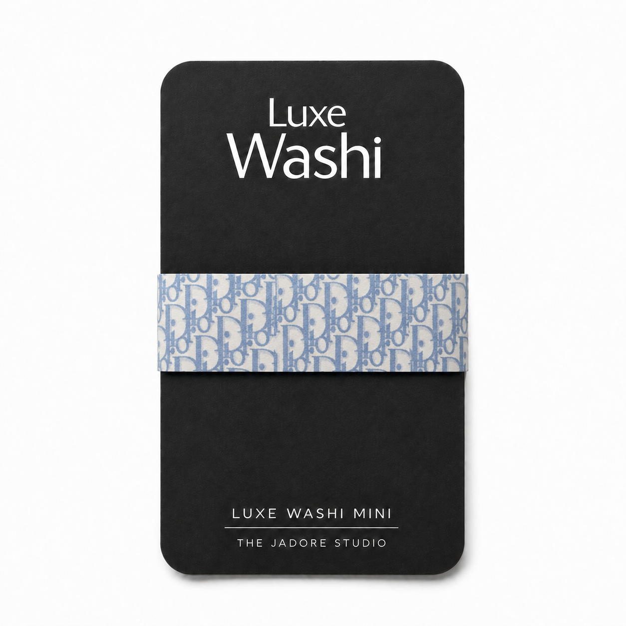 Luxe Washi Mini — Blue Monogram