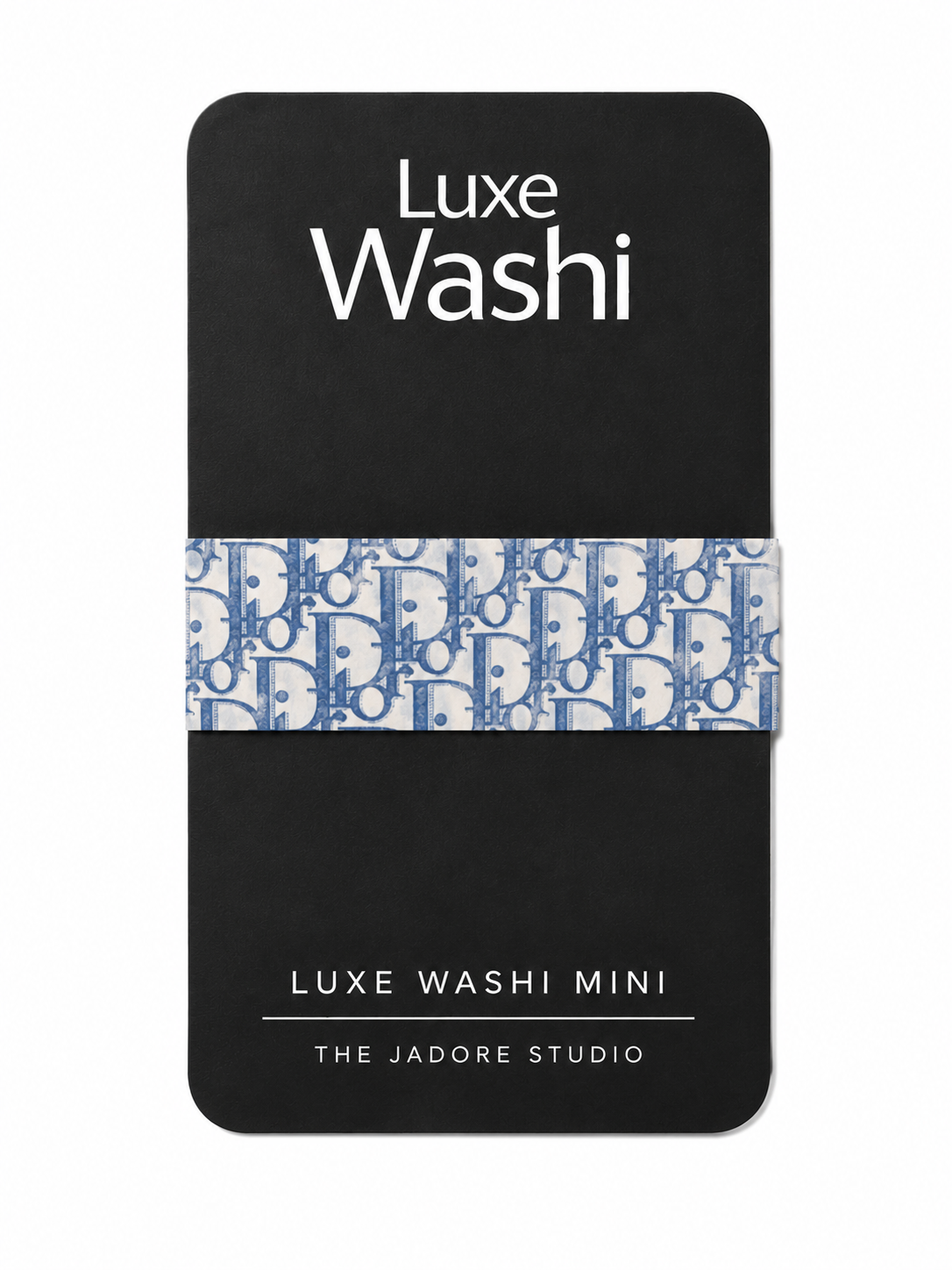 Luxe Washi Mini — Blue Monogram
