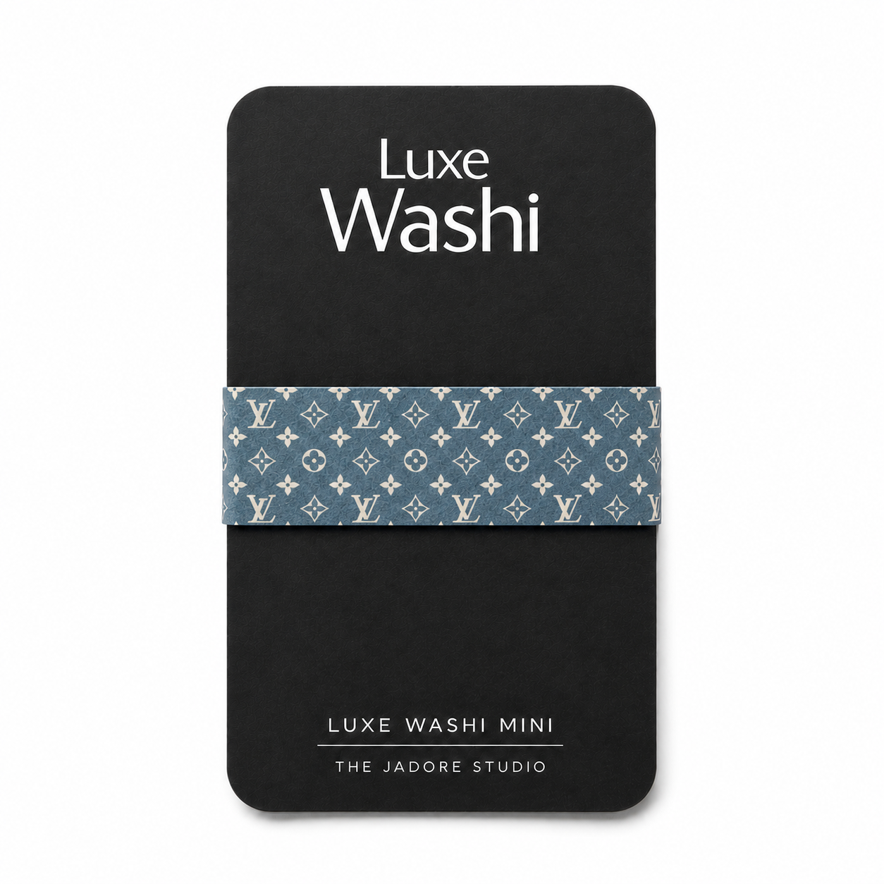 Luxe Washi Mini — Denim Monogram