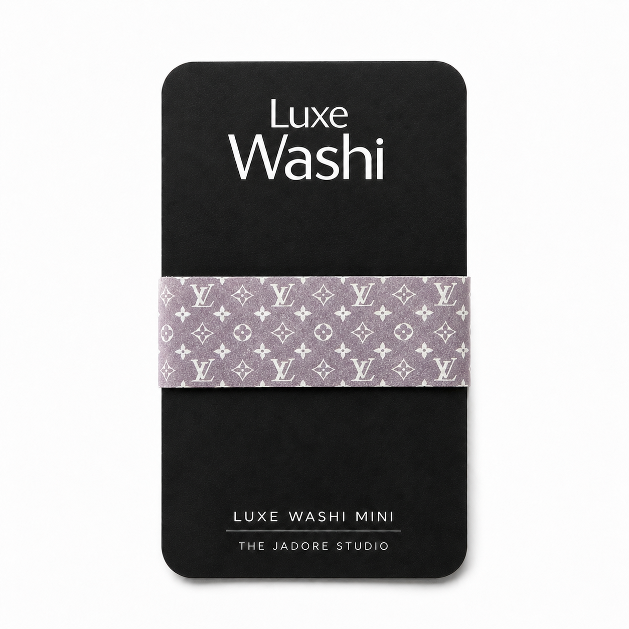 Luxe Washi Mini — Gray Monogram
