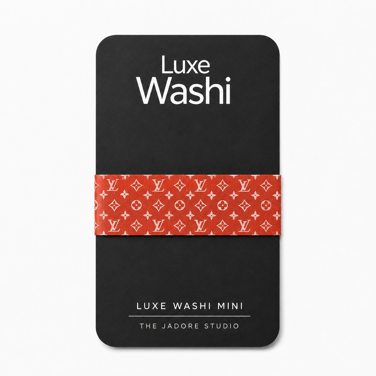 Luxe Washi Mini — Red Monogram