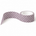 Gray monogram washi tape roll — sophisticated designer washi tape for journals, planners, and scrapbooking