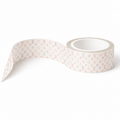 Pastel monogram washi tape roll — soft dreamy fashion-inspired designer washi tape for journals and planners