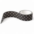 Quilted pink and black washi tape roll — fashion house-inspired designer washi tape for journals and planners